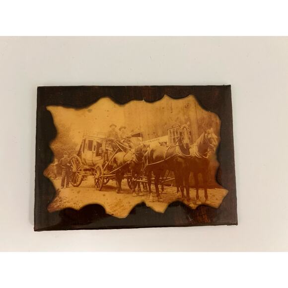 Vintage Photo Of The Old West Stagecoach Horse & Carriage Wild West 5x7 - Picture 2 of 7